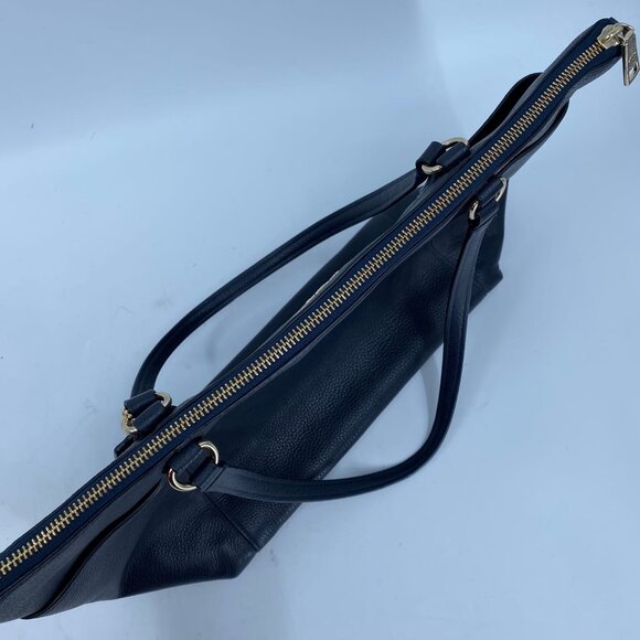 Coach Blue Leather Tote Bag | Stylish Everyday Essential - Picture 2 of 9